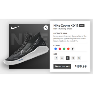 Product Card Responsive Using HTML CSS JS